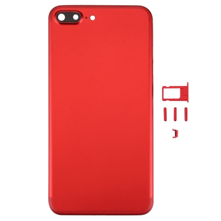 6 in 1 for iPhone 7 Plus (Back Cover (With Camera Lens) + Card Tray + Volume Control Key + Power Button + Mute Switch Vibrator Key + Sign) Full Assembly Housing Cover, For iPhone 7 Plus