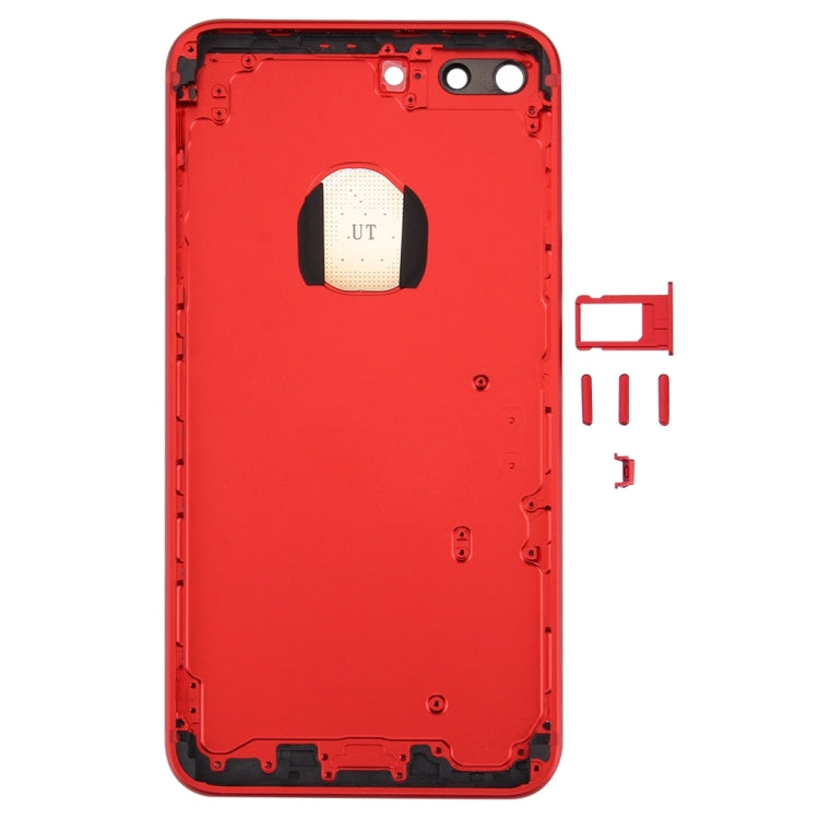 6 in 1 for iPhone 7 Plus (Back Cover (With Camera Lens) + Card Tray + Volume Control Key + Power Button + Mute Switch Vibrator Key + Sign) Full Assembly Housing Cover, For iPhone 7 Plus