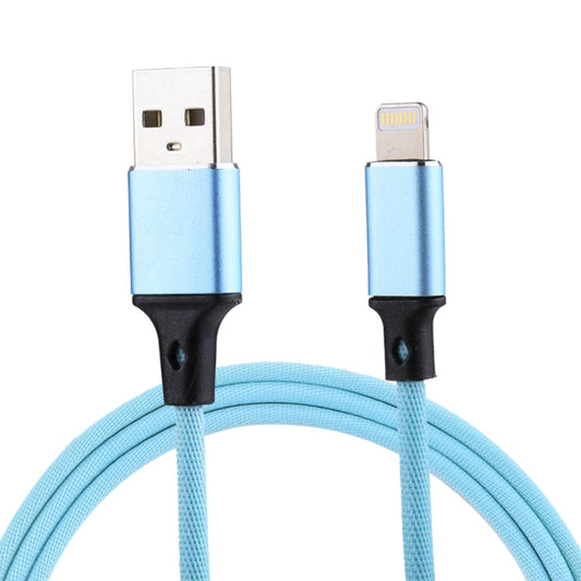 1m 2A USB to 8 Pin Nylon Weave Style Data Sync Charging Cable, 8 Pin Blue, 8 Pin Red, 8 Pin White, 8 Pin Pink