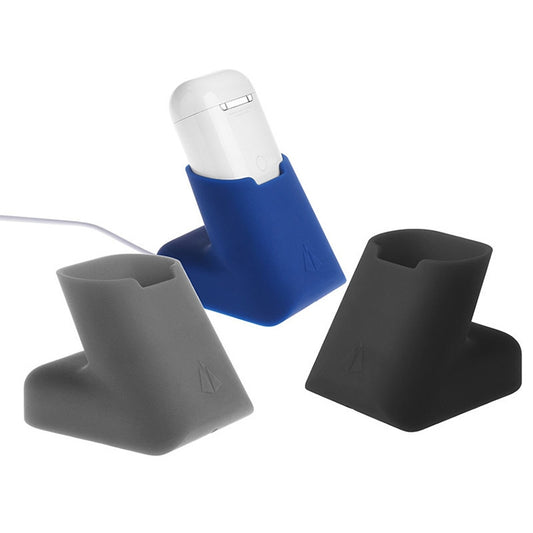 For Apple AirPods Creative Wireless Bluetooth Earphone Silicone Charging Box Charging Seat (Earphone is not Included), Size: 5.1*5.4*6.7cm