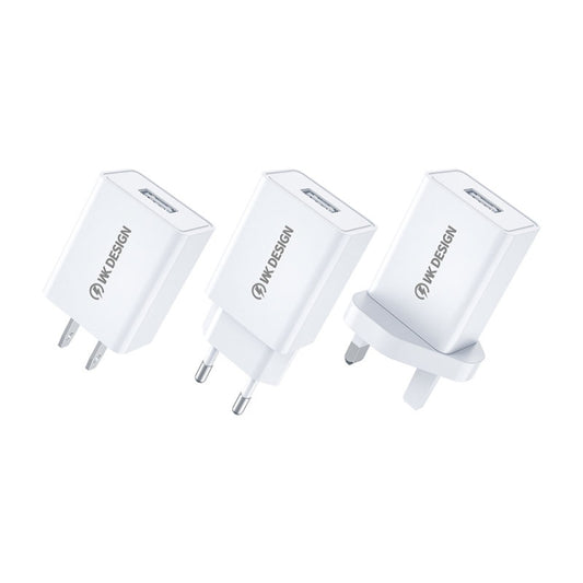 WK WP-U118 10W Single USB Port Travel Charger Power Adapter, EU Plug, WP-U118 EU Plug