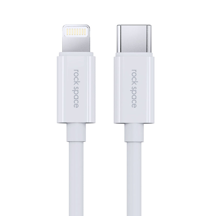 ROCK Space Z19 PD 20W 3A USB-C / Type-C to 8 Pin Fast Charging TPE Data Cable, Cable Length: 1m, Z19