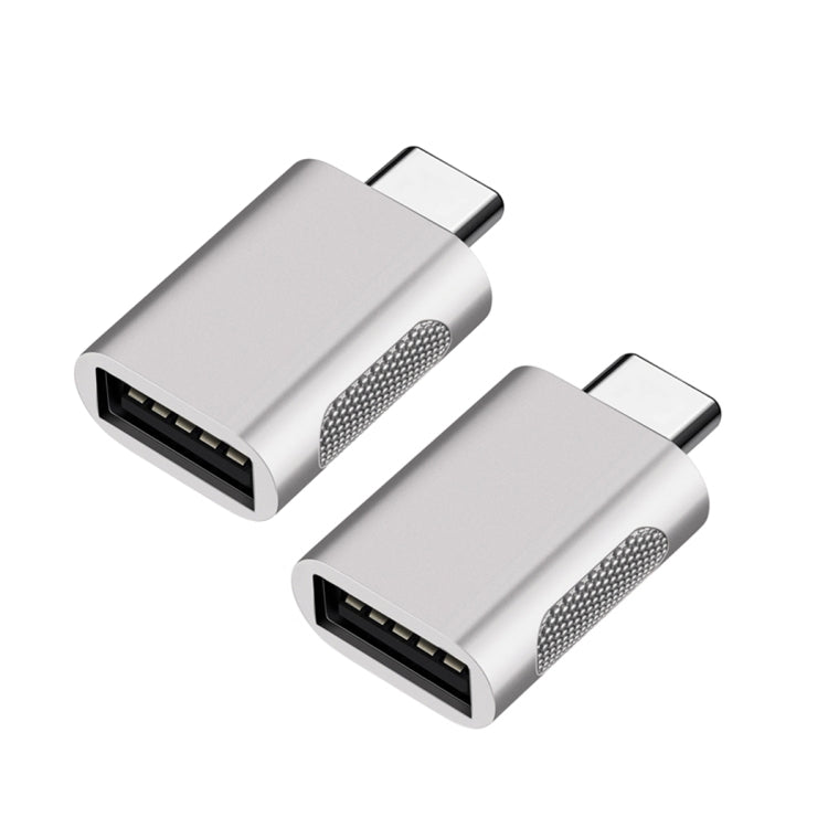 2 PCS SBT-158 USB-C / Type-C Male to USB 3.0 Female Zinc Alloy Adapter, SBT-158 Black, SBT-158 Gold, SBT-158 Rose Gold, SBT-158 Silver