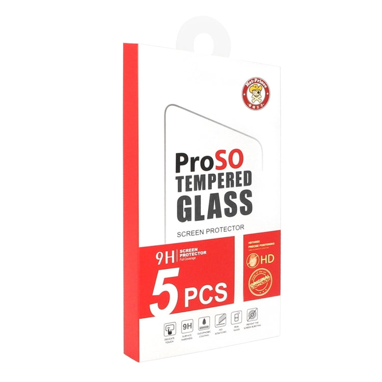 For iPhone X 5pcs ENKAY Hat-Prince 0.26mm 9H Surface Hardness 2.5D Explosion-proof Full Screen Tempered Glass Screen Film, For X 2.5D (5 PCS)