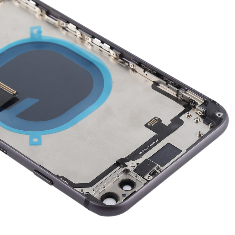 Battery Back Cover Assembly with Side Keys & Vibrator & Speaker Ringer Buzzer & Power Button + Volume Button Flex Cable & Card Tray for iPhone 8 Plus