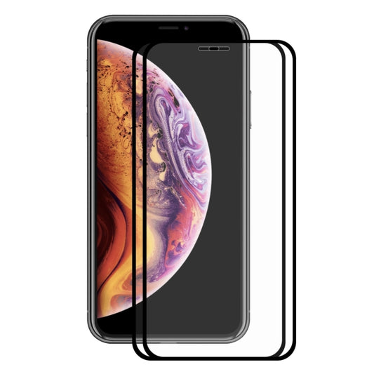 Pour iPhone X / XS, 2 pièces ENKAY Hat-Prince 0.2mm 9H 2.5D Film en verre trempé plein écran, pour X / XS (2.5D)