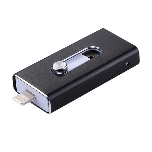 RQW-02 3 in 1 USB 2.0 & 8 Pin & Micro USB 16GB Flash Drive, RQW-02 Black, RQW-02 Gold, RQW-02 Blue, RQW-02 Red, RQW-02 Silver
