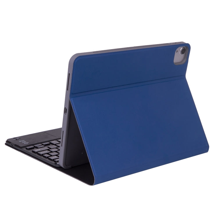 X-11BC Skin Plain Texture Detachable Bluetooth Keyboard Tablet Case for iPad Pro 11 inch 2020 / 2018, with Touchpad & Pen Slot