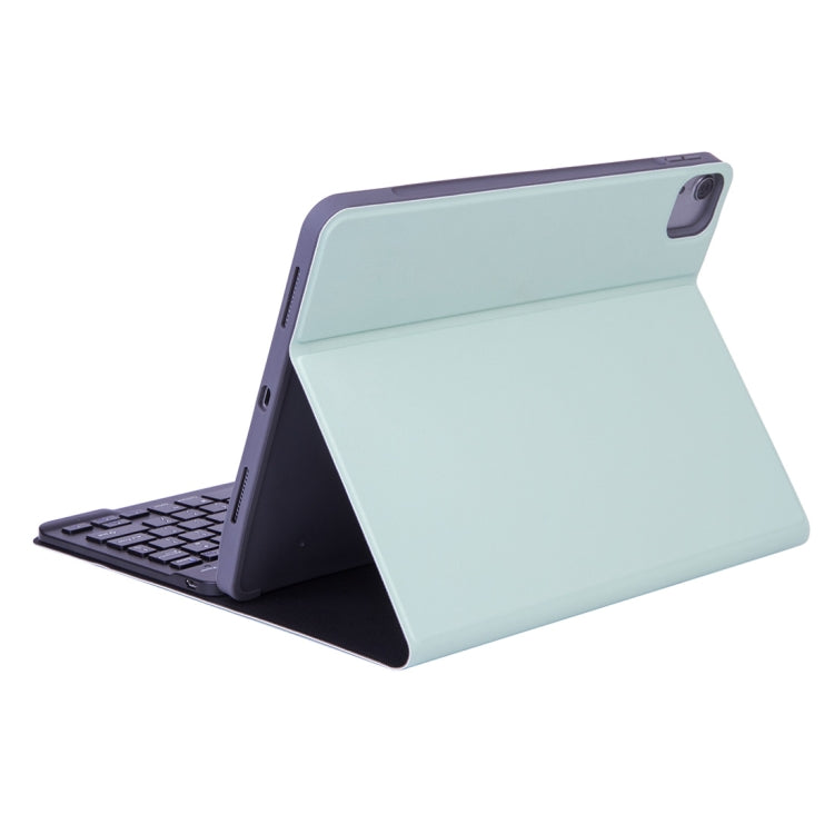 X-11BS Skin Plain Texture Detachable Bluetooth Keyboard Tablet Case for iPad Pro 11 inch 2020 / 2018, with Pen Slot & Backlight, Black Keyboard