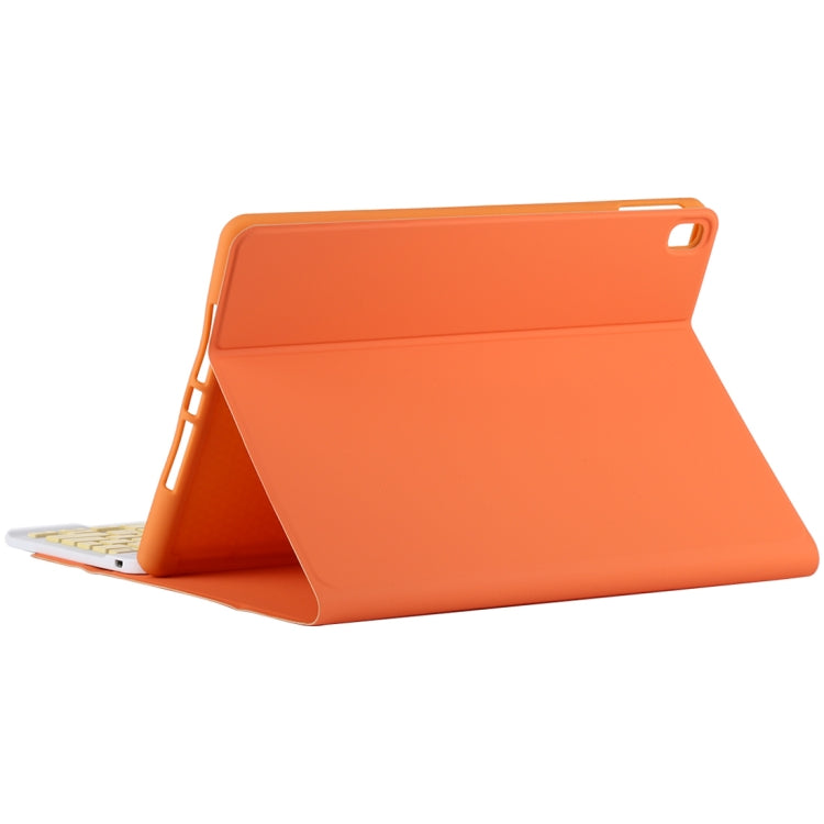 TG11B Detachable Bluetooth Yellow Keyboard + Microfiber Leather Tablet Case for iPad Pro 11 inch (2020), with Pen Slot & Holder, Yellow Keyboard