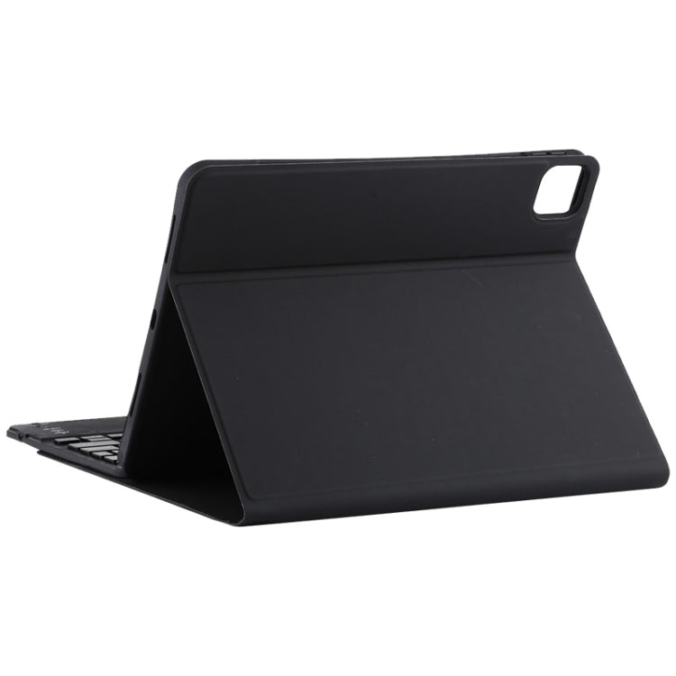 TG11BC Detachable Bluetooth Black Keyboard Microfiber Leather Tablet Case for iPad Pro 11 inch (2020), with Touchpad & Pen Slot & Holder, Black Keyboard