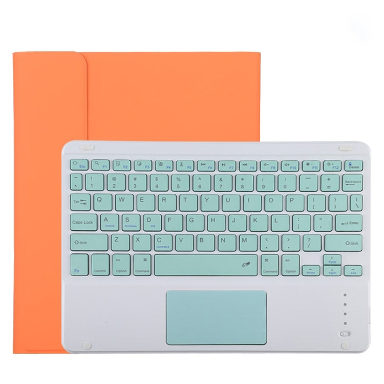 TG11BC Detachable Bluetooth Green Keyboard Microfiber Leather Tablet Case for iPad Pro 11 inch (2020), with Touchpad & Pen Slot & Holder, Green Keyboard