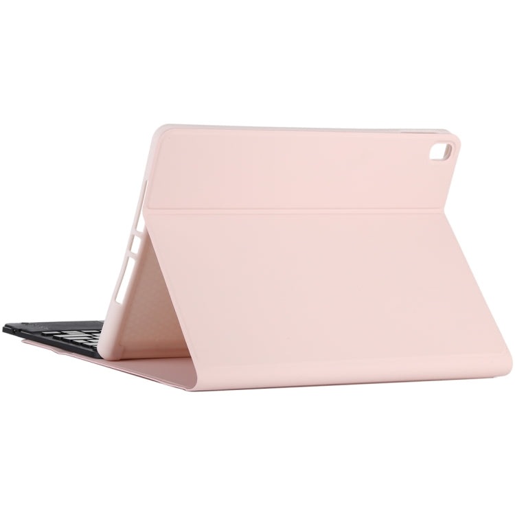 TG-102BCS Detachable Bluetooth Black Keyboard + Microfiber Leather Tablet Case for iPad 10.2 inch / iPad Air (2019), with Touch Pad & Backlight & Pen Slot & Holder, Black Keyboard