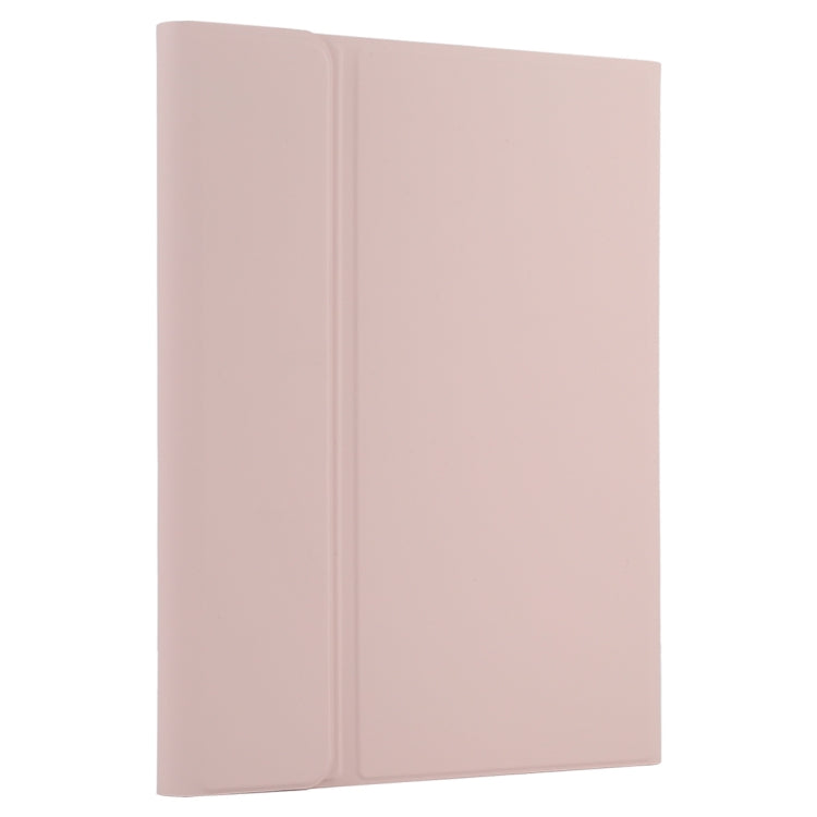 TG-102BC Detachable Bluetooth Pink Keyboard + Microfiber Leather Tablet Case for iPad 10.2 inch / iPad Air (2019), with Touch Pad & Pen Slot & Holder, Pink Keyboard