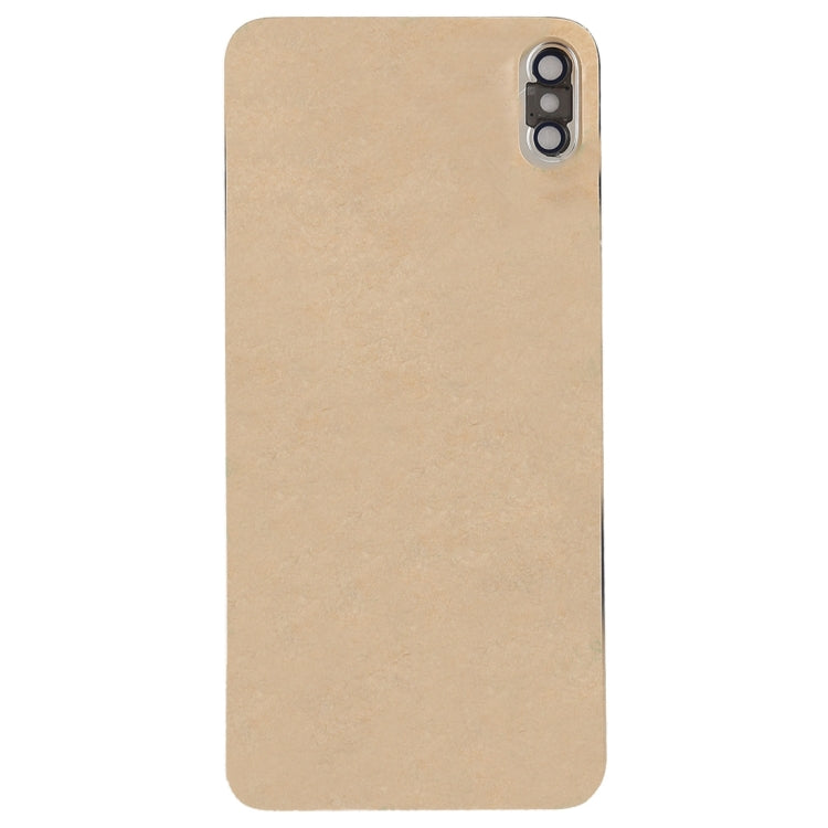 Battery Back Cover with Back Camera Bezel & Lens & Adhesive for iPhone XS Max, For iPhone XS Max with Adhesive