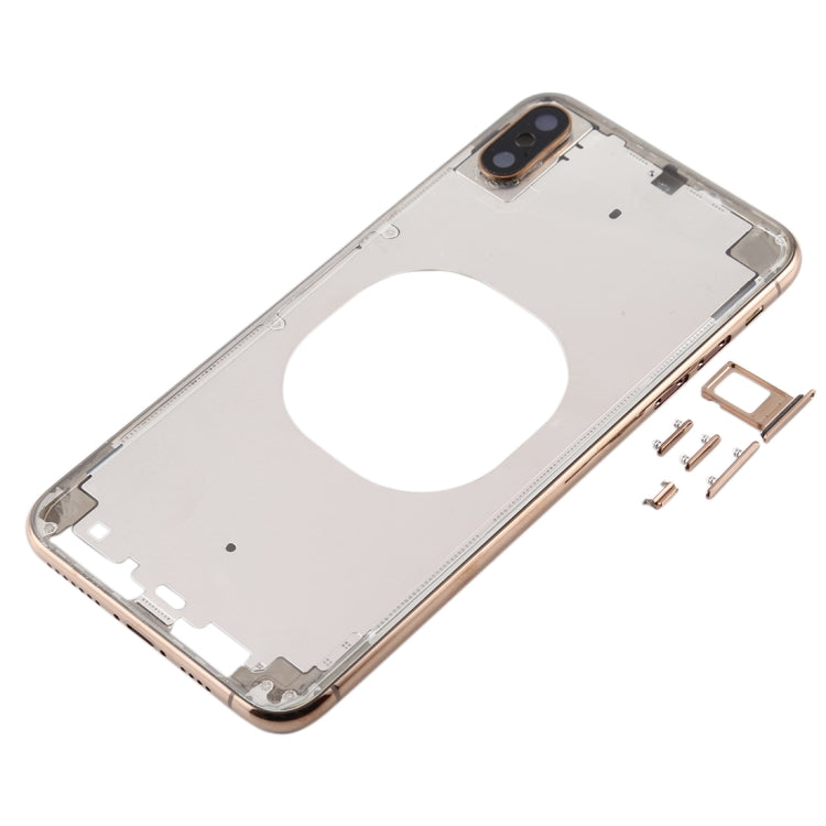 Transparent Back Cover with Camera Lens & SIM Card Tray & Side Keys for iPhone XS, For iPhone XS(Transparent), For iPhone XS (Camera Len)