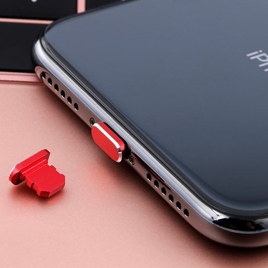 2pcs Universal 8 Pin Charging Port Metal Anti-Dust Plug for iPhone
