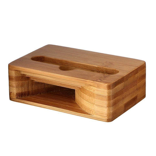 HQ-J101 Universal Bamboo Phone Desktop Stand Holder for Smart Phones within 5.5 inches