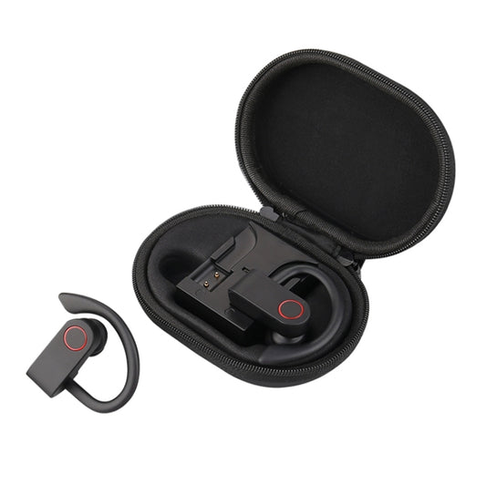 Écouteurs Bluetooth sans fil JHO-A9 TWS de type à suspension auriculaire avec sac de rangement à fermeture éclair intégré et fonction de charge, prend en charge le contrôle vocal, JHO-A9