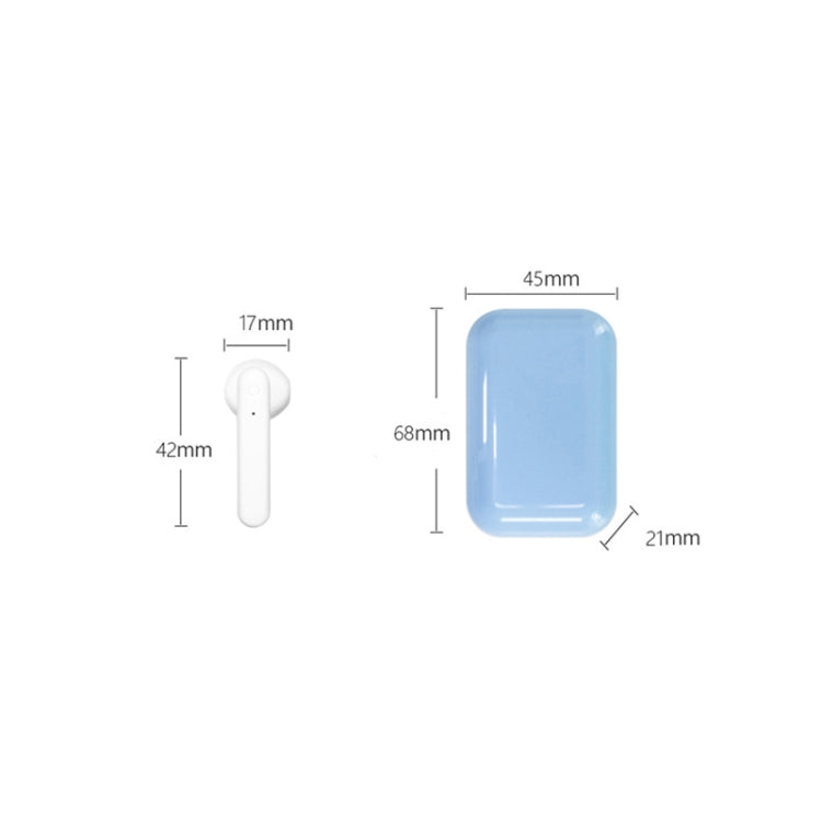X26 TWS Bluetooth 5.0 Wireless Touch Bluetooth Earphone with Magnetic Attraction Charging Box, Support Voice Assistant & Call, White, Pink, Blue
