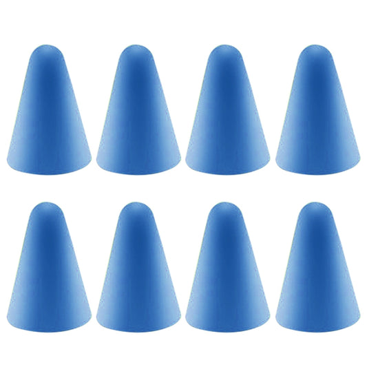 8 PCS Non-slip Mute Wear-resistant Nib Cover for Apple Pencil 1 / 2, Dark Blue, Mint Green, Transparent, White