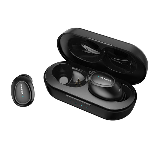 awei T6 TWS Bluetooth V5.0 Casque de sport véritablement sans fil avec étui de chargement