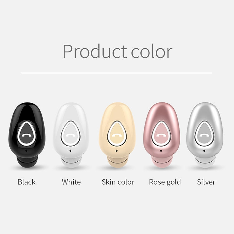 YX01 Sweatproof Bluetooth 4.1 Wireless Bluetooth Earphone, Support Memory Connection & HD Call, Flesh Color, Rose Gold, Silver, White, Black