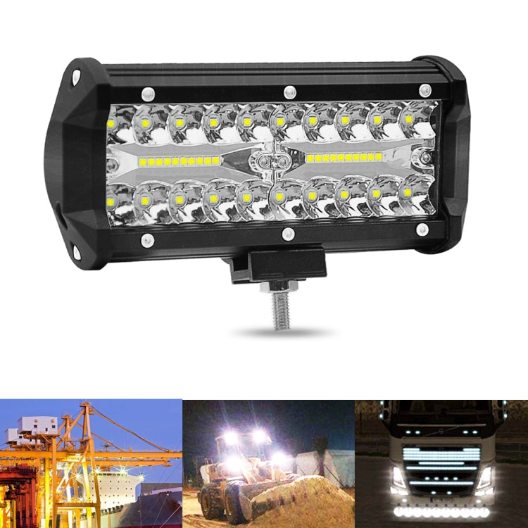 7 inch 30W 3000LM 6000K LED Strip Lamp Working Refit Off-road Vehicle Roof Strip Light, 7 inch 120W