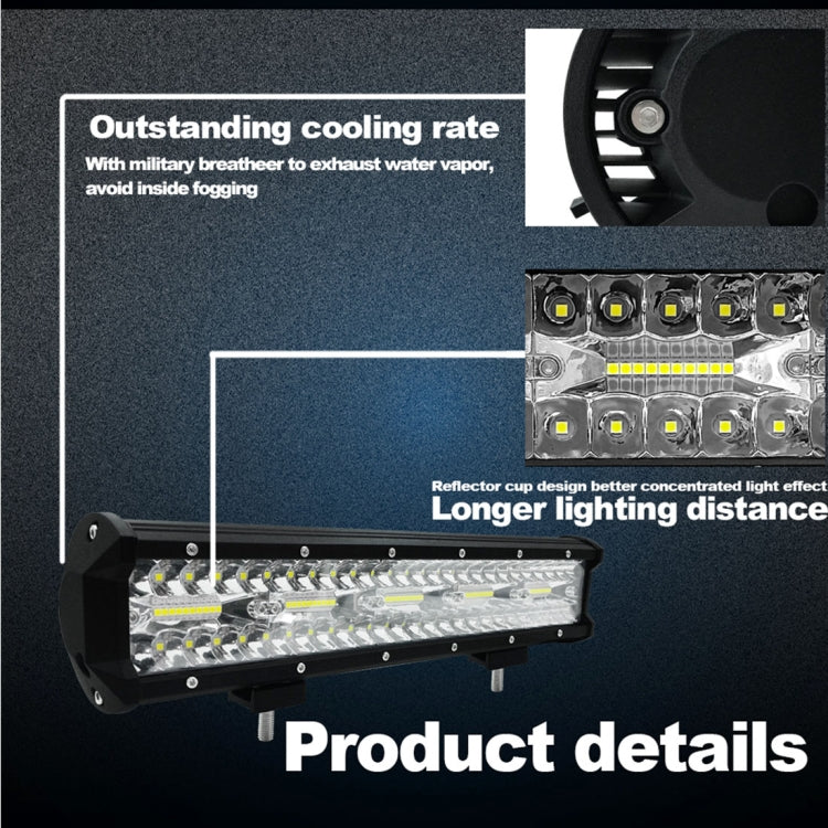15 inch 75W 7500LM 6000K LED Strip Working Refit Off-road Vehicle Lamp Roof Strip Light, 15 inch 75W
