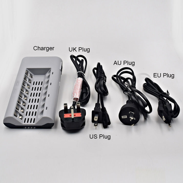 100-240V 8 Slot Battery Charger for AA & AAA Battery, AU Plug