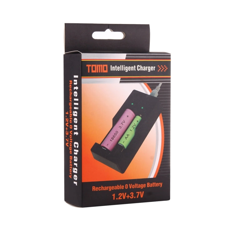 TOMO V6-2 USB Smart Battery Charger with Indicator Light for 18650 / 18500 / 17650 / 16340 / 14500 / 10500 Li-ion Battery / AA / AAA Battery, TOMO V6-2
