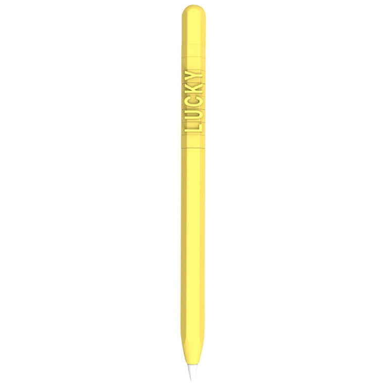 LOVE MEI pour Apple Pencil 2, étui de protection en silicone avec motifs chiffres et lettres pour stylet, compatible avec l'Apple Pencil 2