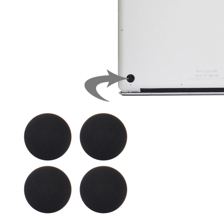 4 PCS for Macbook Pro Retina 13.3 inch & 15.4 inch (2012-Early 2015) A1398 & A1425 & A1502 Bottom Case Rubber Mats