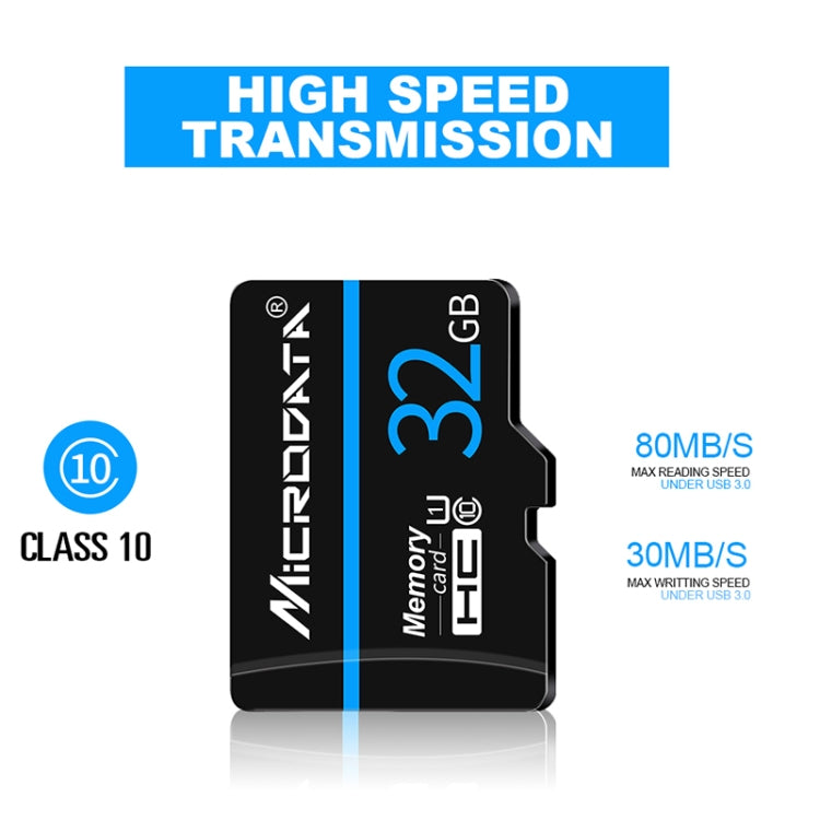 MICRODATA 128GB U3 Blue Line and Black TF(Micro SD) Memory Card, 128GB