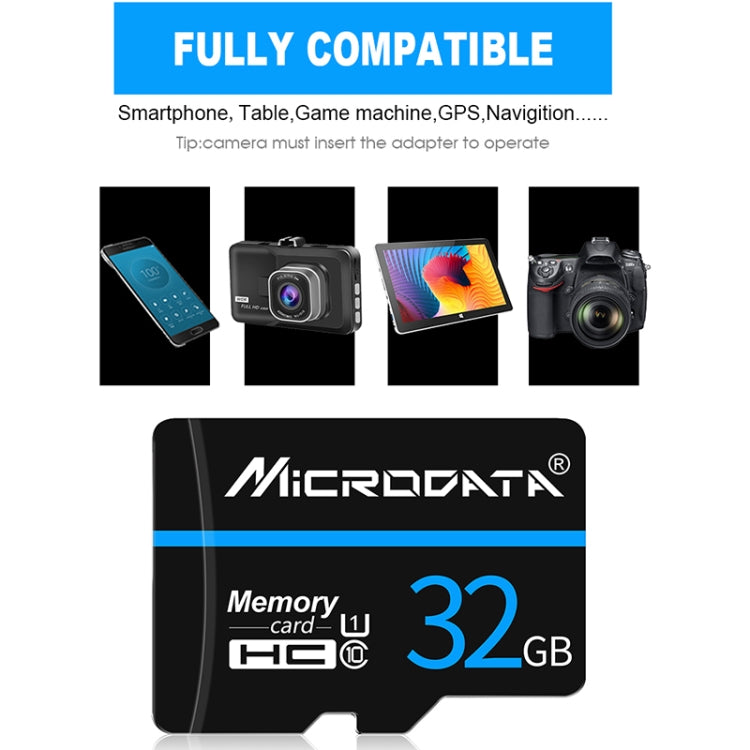 MICRODATA 128GB U3 Blue Line and Black TF(Micro SD) Memory Card, 128GB