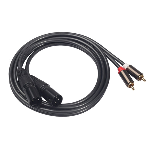 366120-15 2 RCA Male to 2 XLR 3 Pin Female Audio Cable, Length: 1.5m, 366120-15 2 RCA Male to 2 XLR 3 Pin Female