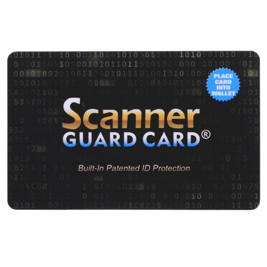 100 PCS Scanner Guard Card RFID Blocking Card, Built-in Patented ID Protection