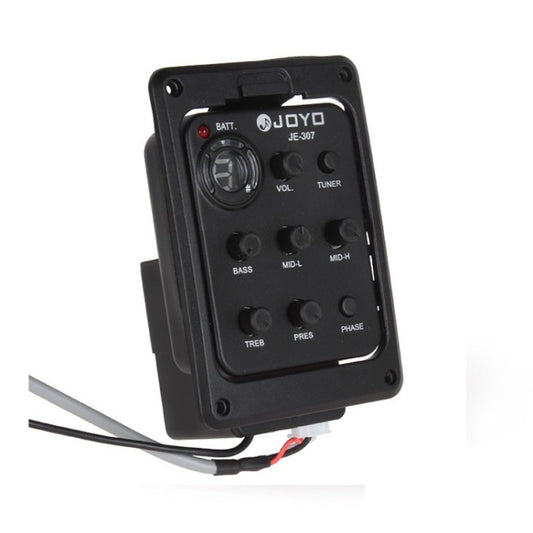 JOYO JE-307 Guitar Pickup 5-Band Equalizer Folk Guitar EQ Acoustic guitarra Pickup Preamp Electric Digital Tuner, JE-307