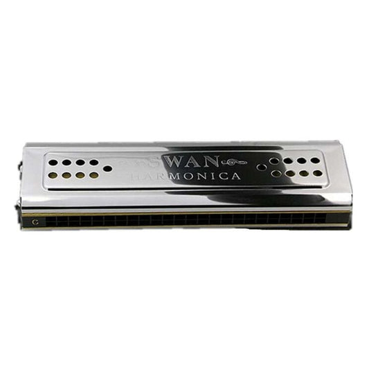 Swan SW24-12A 24-holes Double-sided Harmonica Beginner Polyphony Box Adult Children Beginners Performance, SW24-12A 24-holes Polyphonic Harmonica