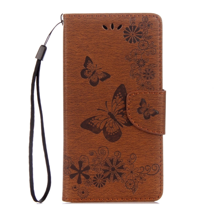 For Motorola Moto G5 Plus Pressed Flowers Butterfly Pattern Horizontal Flip Leather Case with Holder & Card Slots & Wallet, For Moto G5 Plus