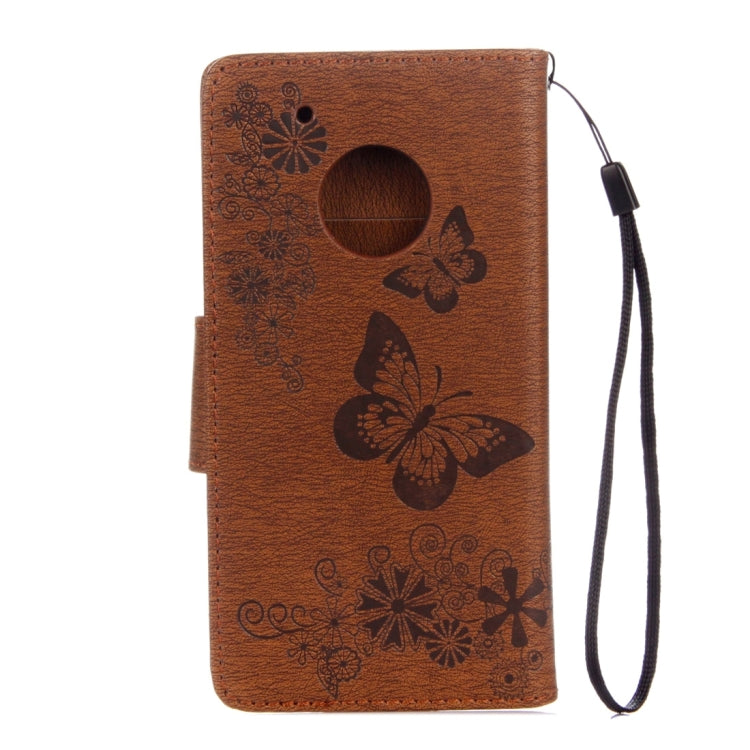 For Motorola Moto G5 Plus Pressed Flowers Butterfly Pattern Horizontal Flip Leather Case with Holder & Card Slots & Wallet, For Moto G5 Plus