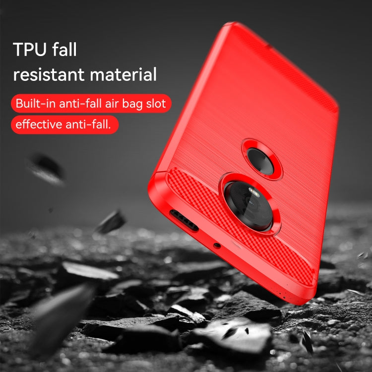Brushed Texture Carbon Fiber TPU Case for Motorola Moto Z4 Play, For Motorola Moto Z4 Play
