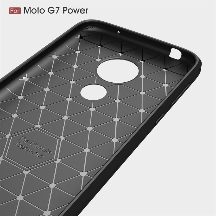 Brushed Texture Carbon Fiber TPU Case for Motorola Moto G7 Power US Version, For Motorola Moto G7 Power US Version