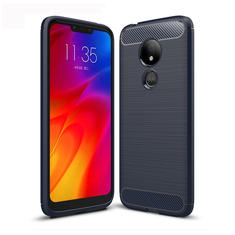 Brushed Texture Carbon Fiber TPU Case for Motorola Moto G7 Power US Version, For Motorola Moto G7 Power US Version