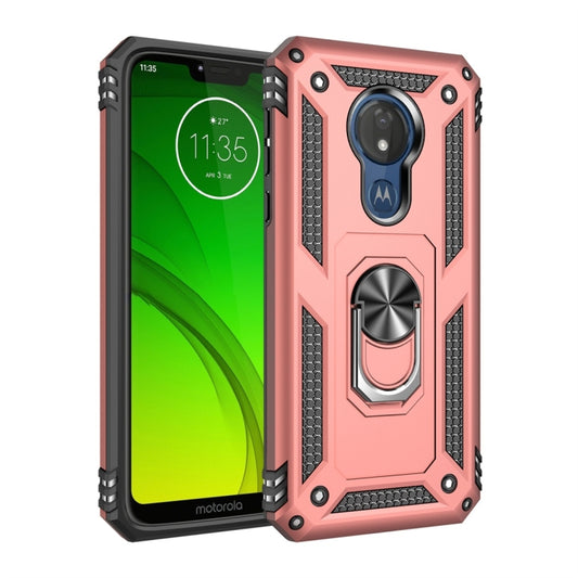 Étui de protection antichoc en TPU + PC pour Motorola Moto G7 Power, avec support rotatif à 360 degrés, Pour Motorola Moto G7 Power
