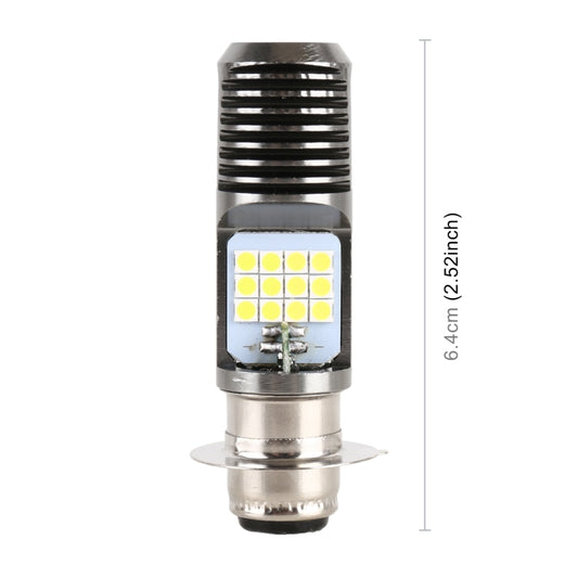 Phare de moto LED PX15D DC12V / 7.4W avec 24 perles de lampe SMD-3030, style PX15D 2 (lumière blanche), style PX15D 2 (jaune + blanc)