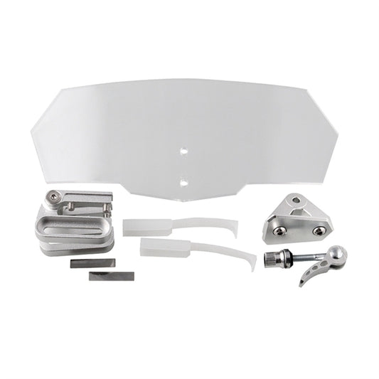 Pare-brise universel rehaussé en acrylique modifié pour moto MB-WE024, MB-WE024(Blanc)