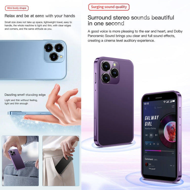 SOYES XS16, 3 Go + 64 Go, 3,0 pouces Android 10.0 MTK6737 Quad Core, Bluetooth, Wi-Fi, Réseau : 4G, Double SIM, Compatible Google Play Store, 3 Go + 64 Go