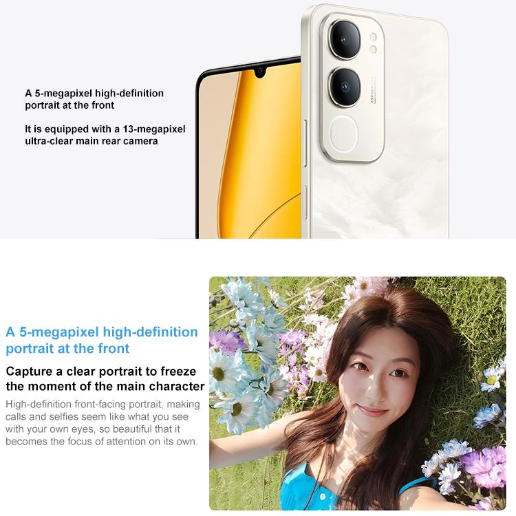 vivo Y50m 5G, 12GB+256GB, Face ID / Side Fingerprint, 6.74 inch Android 15 OriginOS 5 Dimensity 6300 Octa Core, OTG, Network: 5G, 12GB+256GB
