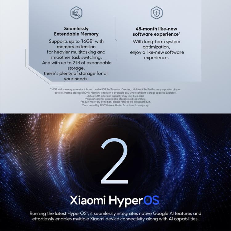 Xiaomi POCO M7 Global, 6GB+128GB, Side Fingerprint, 6.9 inch Xiaomi HyperOS 2 Snapdragon 685 4G Octa Core, NFC, Network: 4G